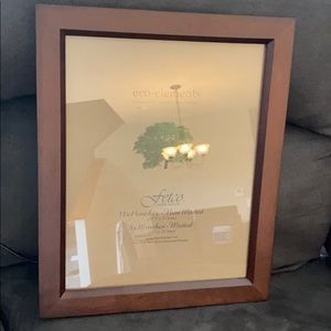 (3) 11x14 Beautiful Wood Wall frames Set of 3